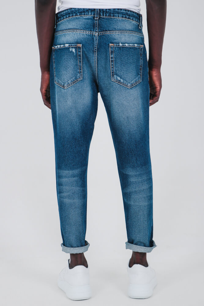 Τζιν relaxed fit cropped