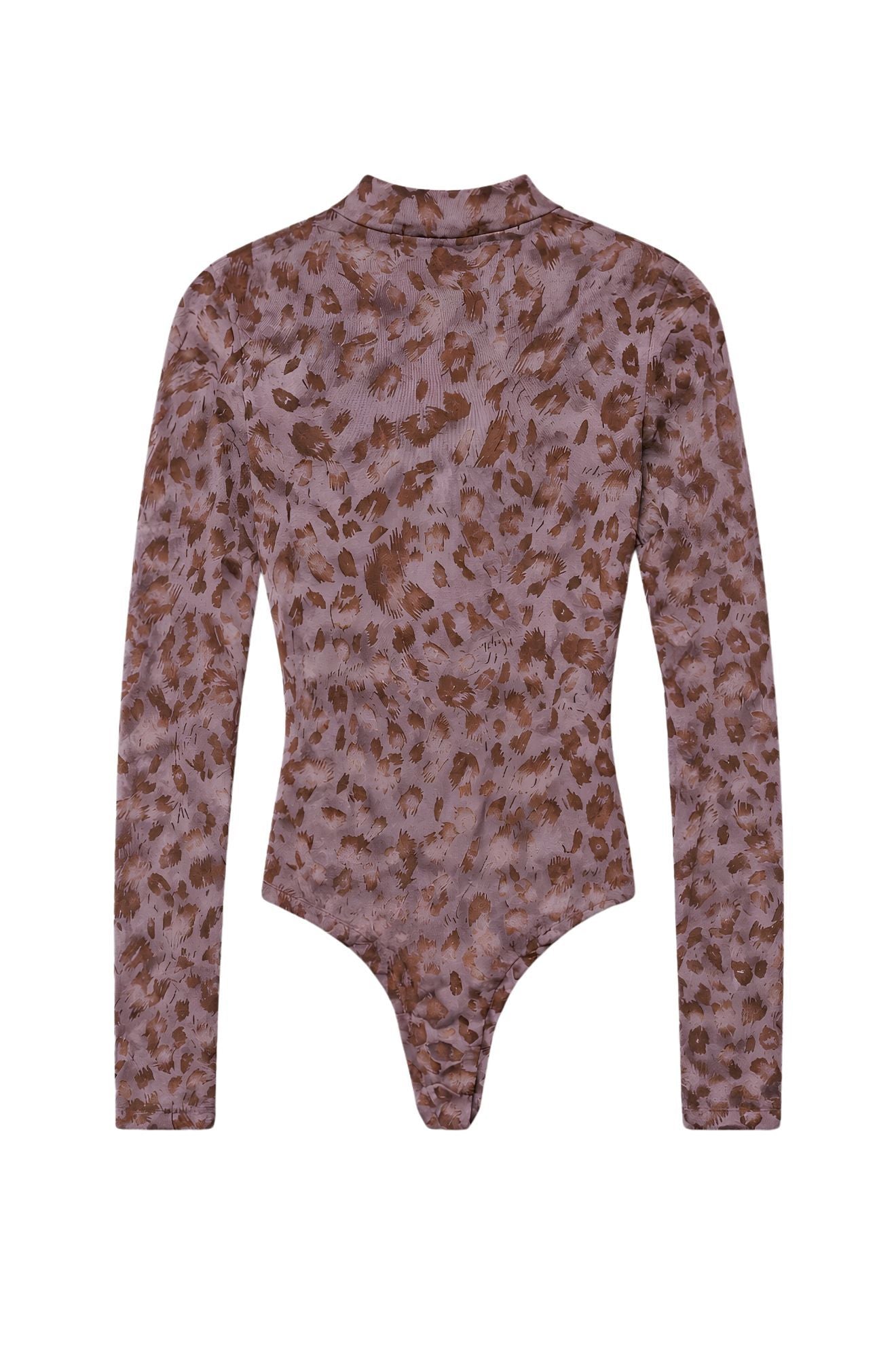 Ημιδιάφανο κορμάκι animal print