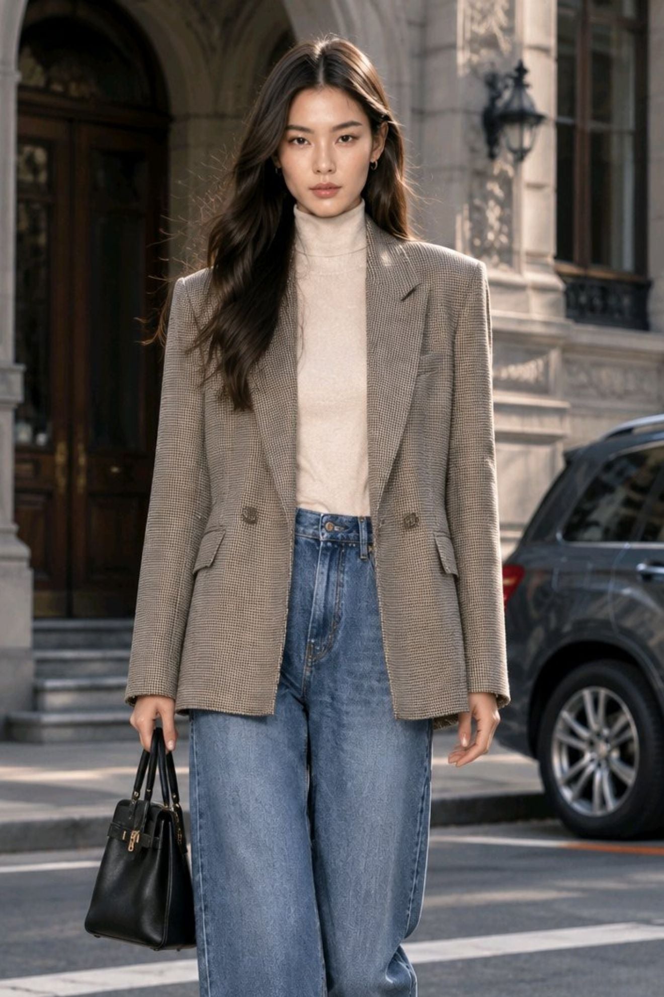 Σταυρωτό μπλέιζερ oversized